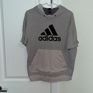Adidas golf men’s hooded hoodie short sleeve sweatshirt Logo L men’s